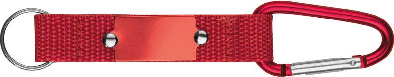 Textilní klíčenka s karabinkou