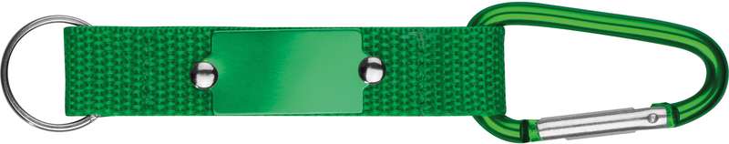 Textilní klíčenka s karabinkou