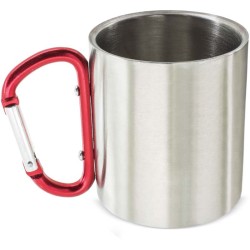 Plechový hrnek s barevnou karabinou