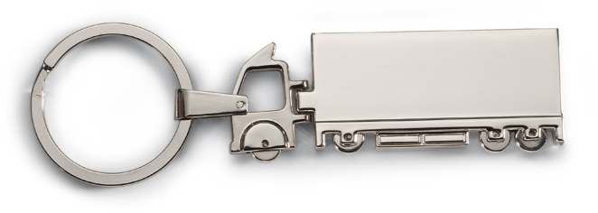 Přívěsek tvaru kamionu