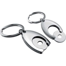 Kovová klíčenka se žetonem