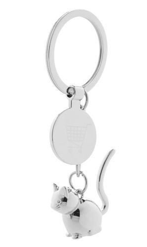 Hoinzo přívěšek na klíče se žetonem, kočka