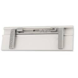 Hliníková identifikační jmenovka stříbrná