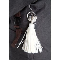 Klíčenka bílá Glamour