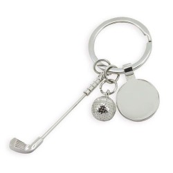 Kovová klíčenka Golf