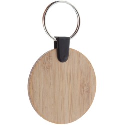 Bambry kulatý přívěšek na klíče z bambusu