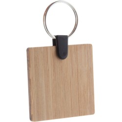 Bambry čtvercový přívěšek na klíče z bambusu
