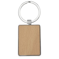 Mauro obdélníková klíčenka z bukového dřeva