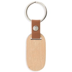 Oválný dřevěný přívěšek