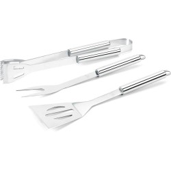 Set na barbecue matně stříbrný