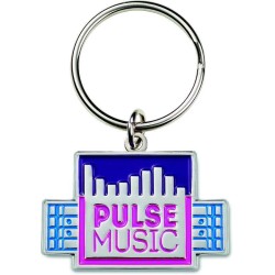 Kovové přívěsky na klíče s vlastním tvarem se smaltovanými vzory