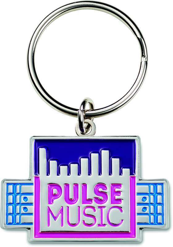 Kovové přívěsky na klíče s vlastním tvarem se smaltovanými vzory