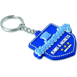 PVC přívěšky na klíče s vlastním tvarem ve 2D nebo 3D provedení.