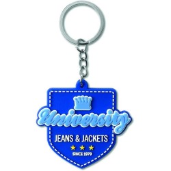 PVC přívěšky na klíče s vlastním tvarem ve 2D nebo 3D provedení.