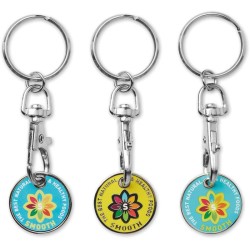 Token klíčenka s plnobarevným hliníkovým plechem.