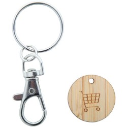 Přívěšek na klíče se žetonem do vozíku Boomarket