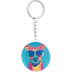 Rpet placka přívěšek na klíče KeyBadge RPET Mini