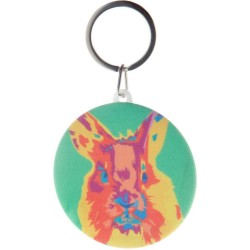 Rpet placka přívěšek na klíče KeyBadge RPET Maxi