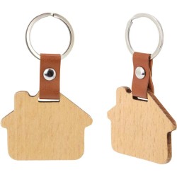 Dřevěná klíčenka - dům
