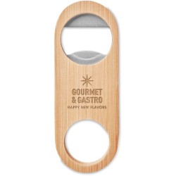 Valbamper Oválný otvírák z bambusu