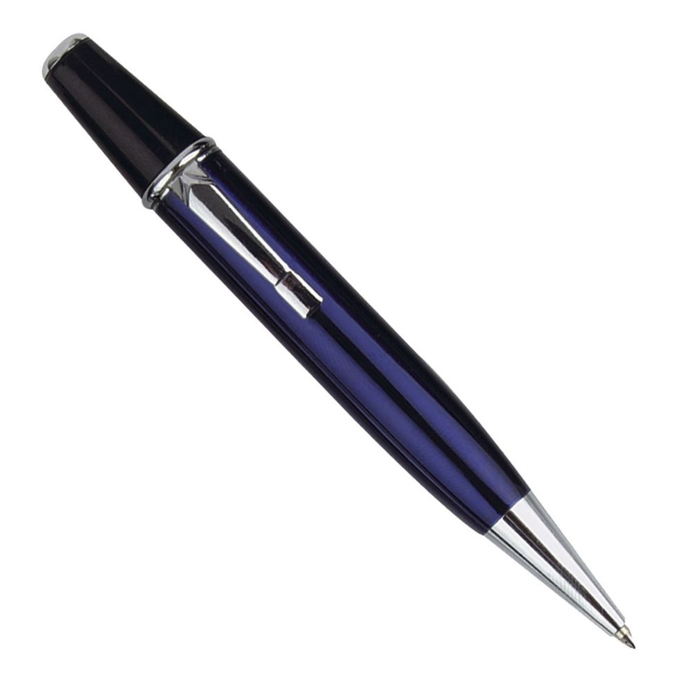 Kovové pero se stříbrným klipem