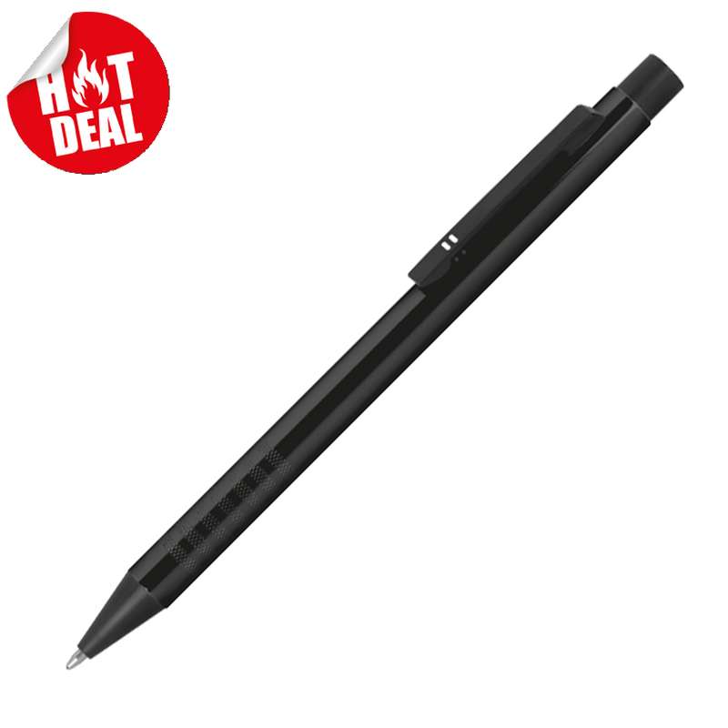 Zatahovací kuličkové pero z kovu