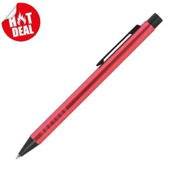 Zatahovací kuličkové pero z kovu