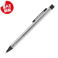 Zatahovací kuličkové pero z kovu