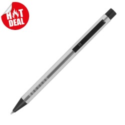 Zatahovací kuličkové pero z kovu