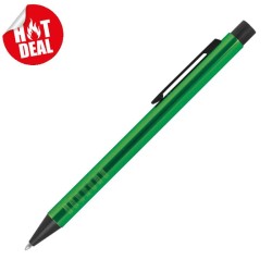 Zatahovací kuličkové pero z kovu