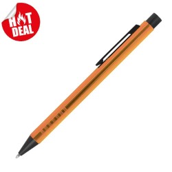 Zatahovací kuličkové pero z kovu