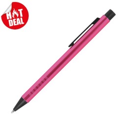 Zatahovací kuličkové pero z kovu