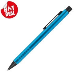 Zatahovací kuličkové pero z kovu