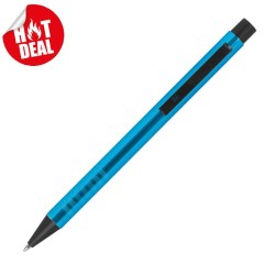 Zatahovací kuličkové pero z kovu