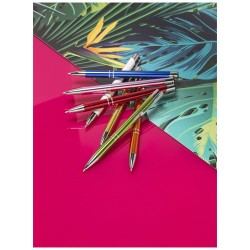 Moneta anodizované hliníkové stiskací kuličkové pero