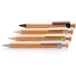 Bambusové pero s klipem z pšeničné slámy