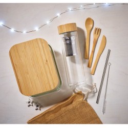 Tundra lunchbox Skleněný box na jídlo s víkem