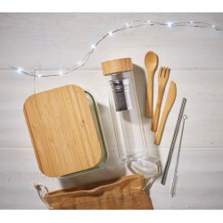 Tundra lunchbox Skleněný box na jídlo s víkem