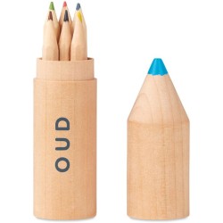 Petit coloret 6 pastelek v dřevěné krabičce