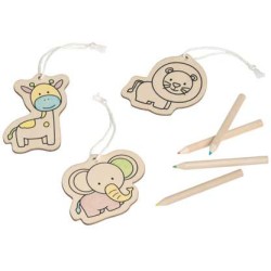 FAUNE. Omalovánka pro děti do dřeva