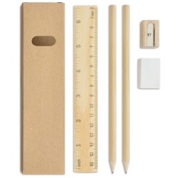 Dřevěná psací sada