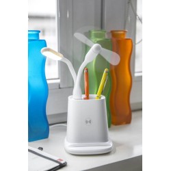 Stoján na psací potřeby s indukční nabíječkou BERGO