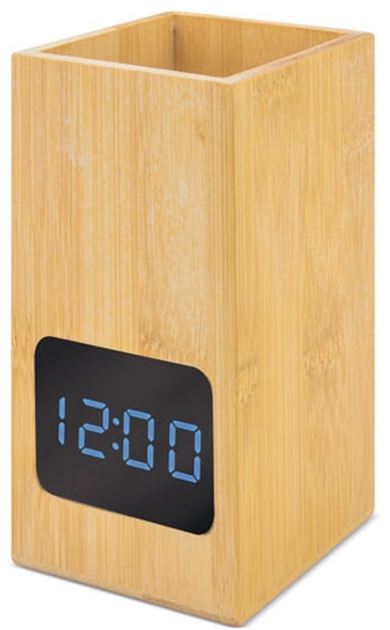 Stojan na tužky s hodinami