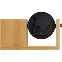 Bambusový stojan na propisky s hodinami