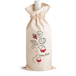 JEROME. 100% bavlněná taška na láhev