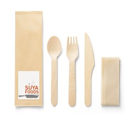 SUYA. Sada dřevěných příborů