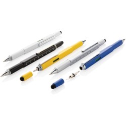 Multifunkční pero 5 v 1 z hliníku