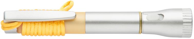 Mustap pero se svítilnou