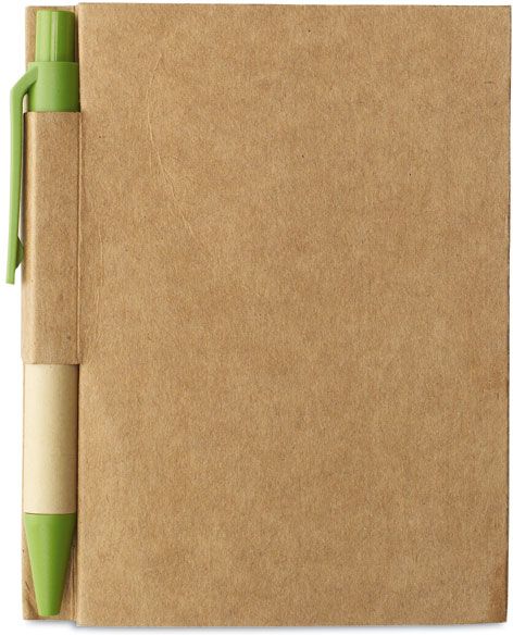 Blok s recyklovaným perem