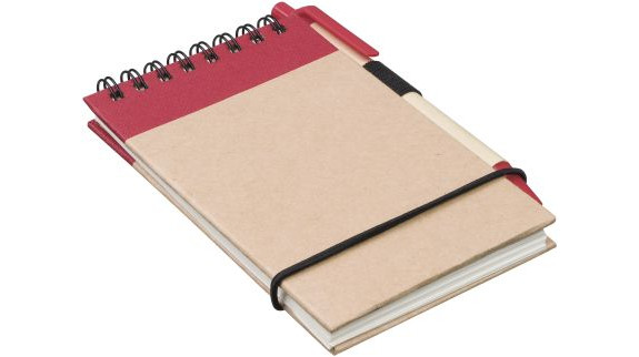Recyklovaný poznámník s perem
